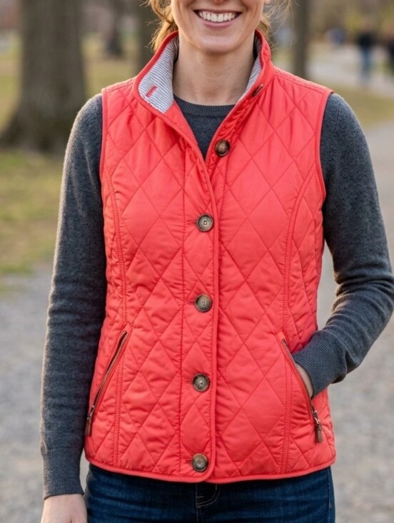 Polo Ralph Lauren Jackets & Blazers - Polo Golf Ralph Lauren Red Quilted Vest Embroidered Back Pony Size Small EUC